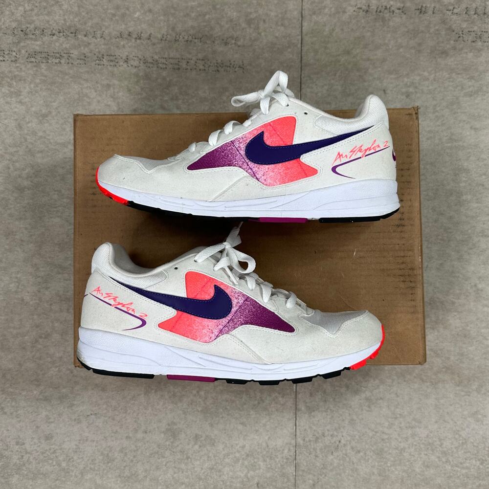 Nike Air Skylon 2 Low Top Shoes Mens 10.5 Solar Red Cream White Purple Pink - Picture 2 of 8